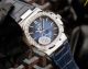 Replica Patek Philippe Nautilus Annual Calendar Moon Phases Leather Watch Band Diamond Bezel For Men (4)_th.jpg